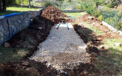 Installation of a 10EH micro-station + construction of an infiltration bed